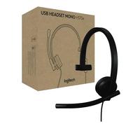 Logitech Casque H570e avec fil et arceau USB Type-A Noir Bureau/Centre d'appels