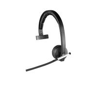 Logitech H820e Casque Micro sans Fil, Mono Oreillette avec Micro Antiparasites, USB, Commandes Intégrées, Témoin Lumineux, PC/Mac/Portable - Noir