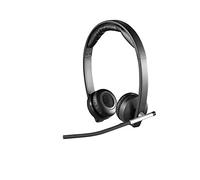 Logitech H820e Casque Micro Sans Fil, Oreillettes Stéréo avec Micro Antiparasites, USB, Commandes Intégrées, Témoin Lumineux, PC/Mac/Portable - Noir