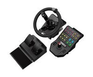 Logitech Heavy Equipment - G-Series - ensemble volant et pédales - filaire