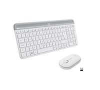 Logitech Slim Wireless Combo MK470 - Ensemble clavier et souris - sans fil - 2.4 GHz - Italien - blanc cassé