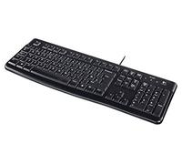 Logitech K120 Clavier Filaire pour Windows | Clavier US International QWERTY - Noir
