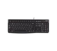 Logitech K120 Clavier Filaire pour Windows, USB Plug-and-Play, Taille Standard, Résistant Eclaboussures, Barre D'Espacement Incurvée, Compatible PC, Ordinateur Portable, Français AZERTY - Noir