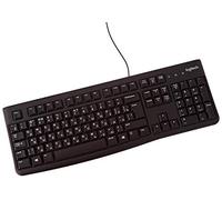 Logitech K120 Clavier sans Fil Business Windows, Plug-and-Play USB, Touches Silencieuses Ultra-Plates, Taille Standard, Etanche, Barre d’Espacement Incurvée, Clavier Russe - Noir