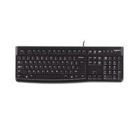 Logitech K120 Clavier USB QWERTY Clavier USB filaire QWERTY au format complet avec pavé numérique, touches profondes et conception résistante aux