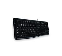 Logitech K120 for Business - Clavier USB QWERTZ Suisse, Filaire, Usage Bureau, Résistant Éclaboussures (60ml), 10M Caractères, Noir, Câble 1.5m