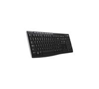 Logitech K270 : Clavier sans fil AZERTY Belge, 2.4GHz, portée 10m, autonomie 24 mois, piles AAA, compatible Windows 10/11, dimensions 441x149x18mm