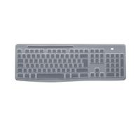 Logitech Protective Cover for K270 Keyboard and MK270 Combo, Protection en Silicone, Design Enveloppant et Durable, étanche aux liquides, Ultra-Mince, translucide - Blanc