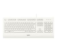 Logitech K280e - Clavier - USB - Allemand - blanc Blanc G