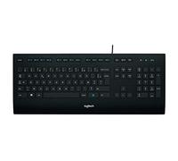 Logitech K280e Pro Clavier Filaire Business pour Windows/Linux/Chrome, Plug-and-Play USB, Saisie Discrète, Taille Standard, Résistant aux Eclaboussures, Clavier AZERTY Français - Noir