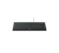 Logitech K280E Pro Clavier USB QWERTY US International Noir, Taille Standard, Pavé Numérique, Anti-éclaboussures, 10M Frappes, Windows/Linux/ChromeOS