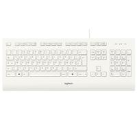 Logitech K280E USB Qwertz Allemand Blanc - Claviers, White