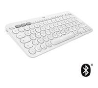 Logitech K380 Tastiera Bluetooth Multidispositivo per Mac, Sottile e Compatta, Easy-Switch fino a 3 Dispositivi, macOS / iOS / iPadOS, Layout Italiano QWERTY, Bianco