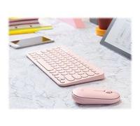 Logitech K380 Multi-Device Bluetooth Keyboard - Clavier - sans fil - Bluetooth 3.0 - QWERTY - R.-U. - rose G