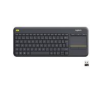 Logitech Wireless Touch Keyboard K400 Plus clavier RF sans fil AZERTY Français Noir
