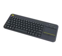 Logitech Clavier K400 Plus – Sans fil 2,4 GHz, Pavé tactile & Contrôle média – Espagnol QWERTY Noir