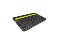 Logitech K480 Clavier Sans Fil Multidispositif pour Windows, macOS, iPadOS, Android ou Chrome OS, Bluetooth, Compact, PC, Mac, Ordinateur Portable, Smartphone, Tablette, Allemand QWERTZ - Noir