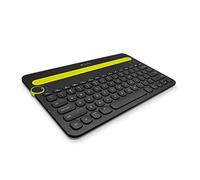 Logitech K480 Noir, Vert Bluetooth Russe