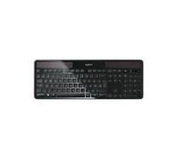 Logitech K750 Clavier QWERTZ Sans Fil 2.4GHz - Portée 10m, 104 Touches, Batterie Li-Ion 65mAh, Compatible Windows, Noir - 920-002916