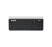 Logitech K780 Clavier RF sans Fil + Bluetooth QWERTY US International Noir, Blanc