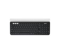 Logitech K780 Multi-Device Wireless Keyboard clavier Universel RF sans fil + Bluetooth QWERTY Nordique Gris, Blanc