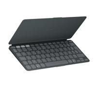 Logitech Keys-To-Go 2, clavier Bluetooth portable pour tablette (Graphite) | Coque intégrée, clavier sans fil compact ultra-mince pour Windows, Android, Linux, iPad, iPhone, Mac, Apple TV, AZERTY FR