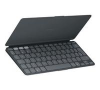 Logitech Keys-To-Go 2 - Clavier - couvercle intégré - sans fil - Bluetooth LE - QWERTY - International US - graphite