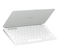 Logitech Keys-To-Go 2 for iPad - Clavier - couvercle intégré - sans fil - Bluetooth LE - AZERTY - Français - gris pâle