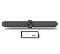 Logitech Kit caméra de conférence tout-en-un Rally Bar & TAP IP Touch Controller Kit + support mural - Caméra PTZ 4K UHD, zoom 15x, haut-parleurs stéréo, 6 micros, écran 10,1", oléophobe, détecteur de