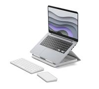 Logitech Kit de télétravail Clavier sans Fil Azerty CASA Pop Up Desk Blanc + Support + Pavé Tactile