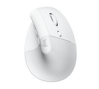 Logitech Lift for Business, Souris Ergonomique Verticale, sans Fil, Bluetooth ou Logi Bolt USB sécurisé, clics Silencieux, certifiée dans Le Monde Entier, Windows/Mac/Chrome/Linux - Blanc, Small