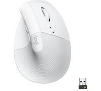 Logitech Lift for Business - Souris verticale - ergonomique - 6 boutons - sans fil - Bluetooth, 2.4 GHz - récepteur USB Logitech Logi Bolt - blanc cassé Blanc G