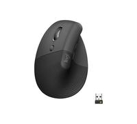 Logitech Lift for Business - souris verticale - Bluetooth, 2.4 GHz - graphite
