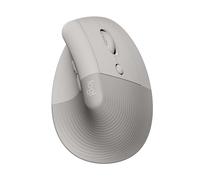 Logitech Lift Souris Ergonomique Verticale, sans Fil, Bluetooth ou récepteur USB Logi Bolt, Silencieuse, 4 Boutons, Compatible avec Windows/macOS/iPadOS, Ordinateur Portable, PC - Sable