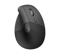 Logitech Lift Souris Ergonomique Verticale, sans Fil, Bluetooth ou récepteur USB Logi Bolt, Silencieuse, 4 Boutons, Compatible avec Windows/macOS/iPadOS, Ordinateur Portable, PC - Graphite