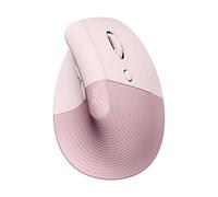 Logitech Lift Souris Ergonomique Verticale, sans Fil, Bluetooth ou récepteur USB Logi Bolt, Silencieuse, 4 Boutons, Compatible avec Windows/macOS/iPadOS, Ordinateur Portable, PC - Rose