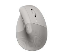 Logitech Souris ergonomique verticale Lift – Sans fil (Bluetooth/Logi Bolt), silencieuse – Sable