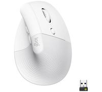 Logitech Lift Vertical Ergonomic Mouse Souris ergonomique Bluetooth, radio optique blanc 6 Boutons 4000 dpi ergonomique