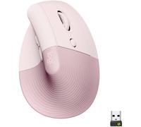 Logitech Lift Vertical Ergonomic Mouse Souris ergonomique Bluetooth, radio optique rose 6 Boutons 4000 dpi ergonomique