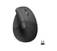 Logitech Lift Vertical Ergonomic Mouse - souris verticale - Bluetooth, 2.4 GHz - graphite