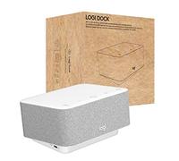 Logitech - Logi Dock, Station d'accueil pour Ordinateur Portable USB-C Tout-en-Un, Téléphone de conférence, Réduction de Bruit, Bluetooth, Windows/macOS, certifié pour Zoom, Google Meet - Blanc