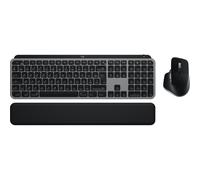 LOGITECH Logitech MX Keys S Combo for Mac clavier Souris incluse maison/bureau RF sans fil + Bluetooth AZERTY Français Aluminium, Noir