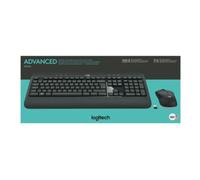 Logitech Logitech Set clavier/souris USB sans fil, 1000 dpi MK540 noir Quantité:1
