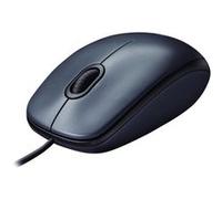 Logitech M100 - Souris - droitiers et gauchers - optique - 3 boutons - filaire - USB - noir G