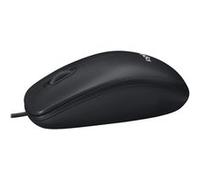 Logitech M100 - Souris - pleine taille - droitiers et gauchers - optique - 3 boutons - filaire - USB - noir G