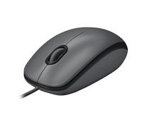 Logitech M100 Souris USB Filaire, 3 Boutons, 1000 PPP, Suivi Optique, Ambidextre, Compatible avec PC, Mac, Ordinateur Portable - Gris Noir