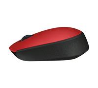 Logitech M170, Ambidextre, Optique, RF sans fil, 1000 DPI, Rouge 910-004641
