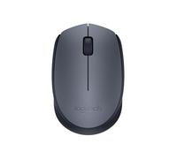 Logitech M170 Souris sans fil 2,4 GHz avec mini récepteur USB, suivi optique, autonomie de batterie de 12 mois, PC/Mac/ordinateur portable ambidextre Gris/noir