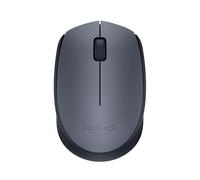 Logitech Souris sans fil M170, 2,4 GHz avec nano-récepteur USB, suivi optique, autonomie de 12 mois, ambidextre, PC/Mac/ordinateur portable, noir/gris
