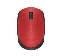 Logitech Souris sans fil M171 - 2,4 GHz, récepteur USB, suivi optique, ambidextre, 12 mois - Rouge
